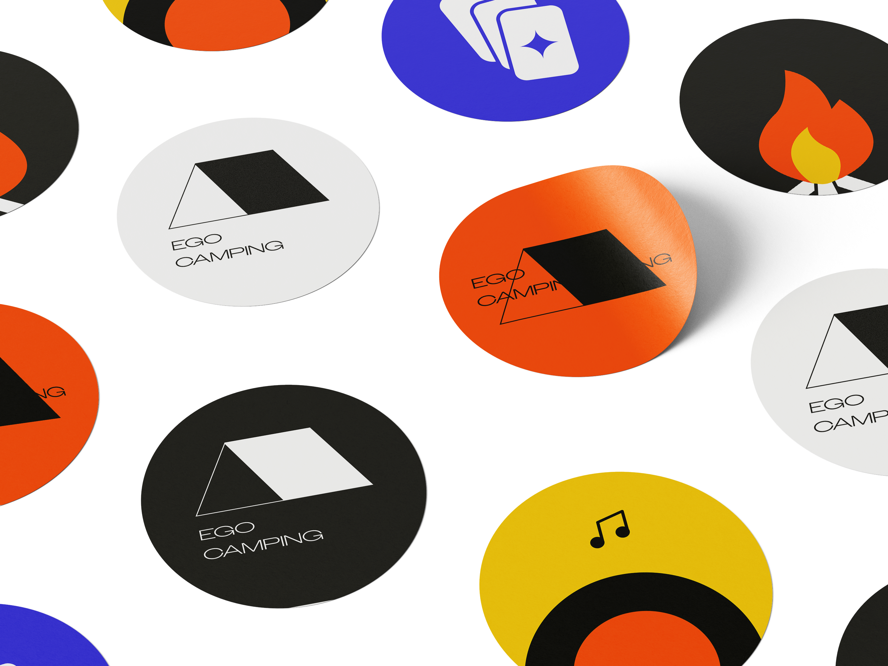 EGO Camping event sticker and graphic system